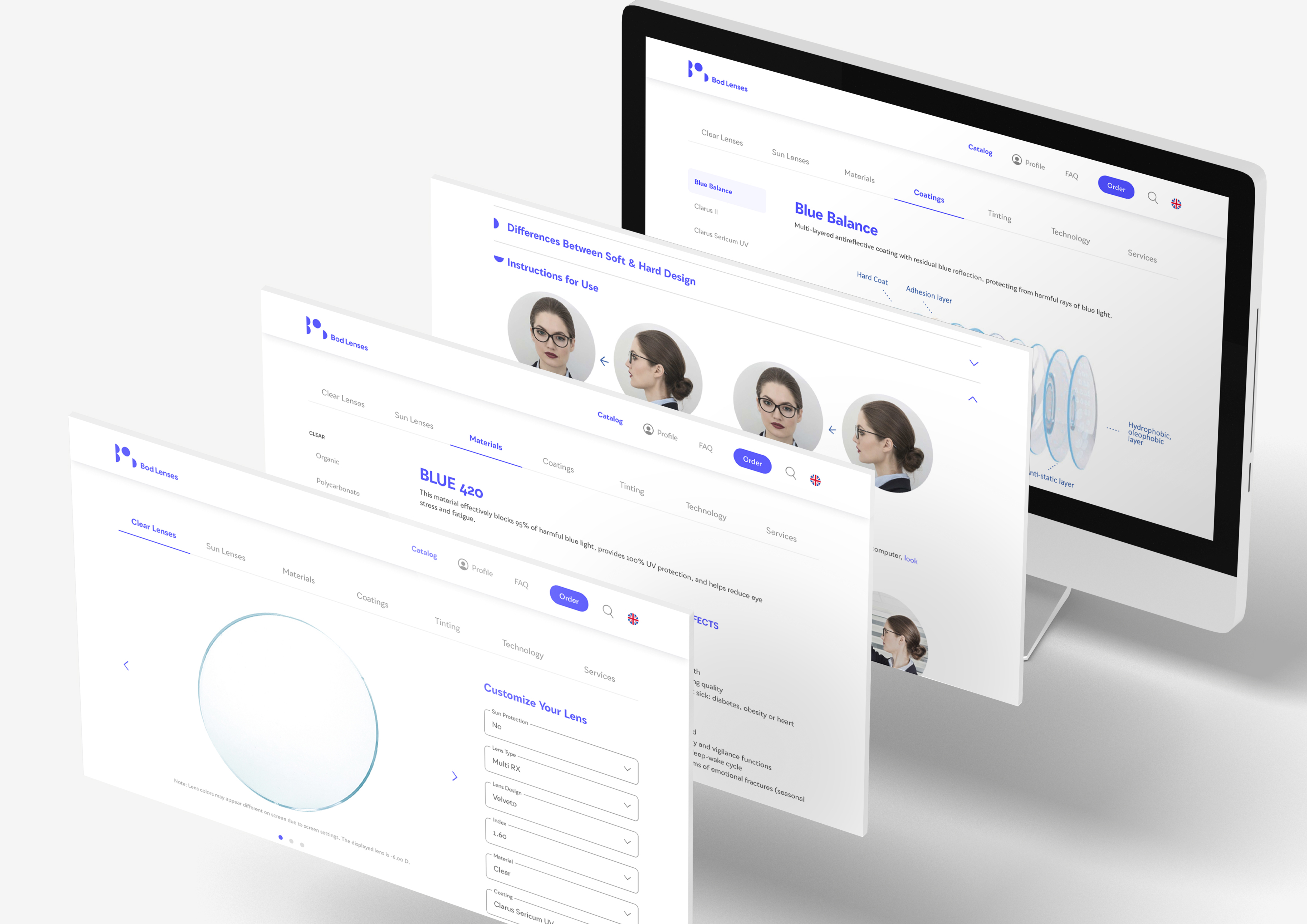 Antrojo projekto etapo dizaino sprendimai. UAB „BOD Lenses“
